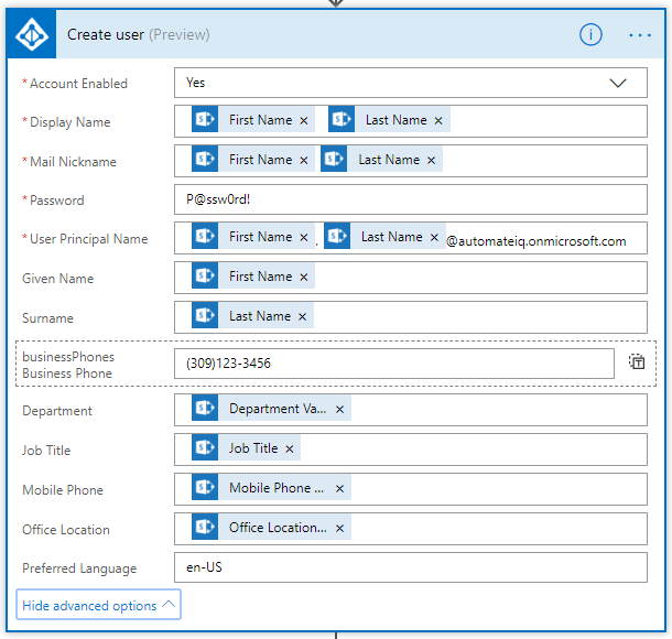 Automating New User Account On-boarding Using SharePoint Online, Flow, and PowerApps