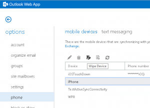 Disable Exchange ActiveSync Mobile Device Management for End Users