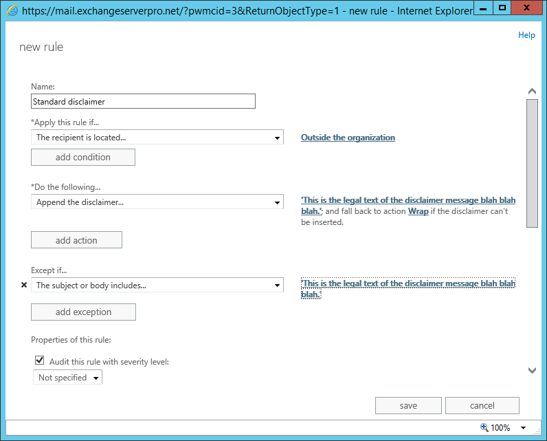 exchange-transport-rule-disclaimer