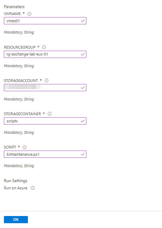 Automate Exchange Hybrid Server in Azure