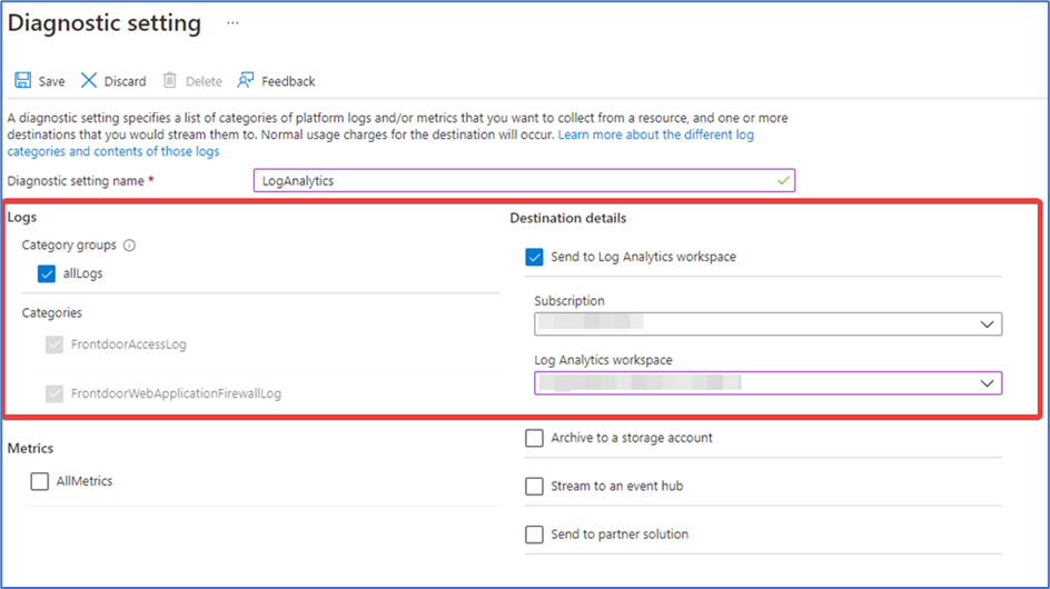 Azure Front Door resource