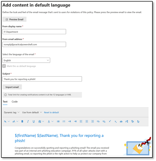 Attack Simulation Training: RBAC and End User Notifications