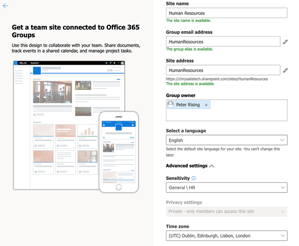 Using sensitivity labels with SharePoint sites, Microsoft Teams, and M365 groups &#8211; Part 1