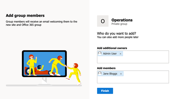 Add Microsoft 365 group members 