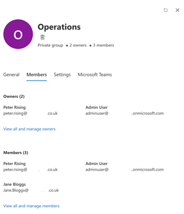 Operations Members