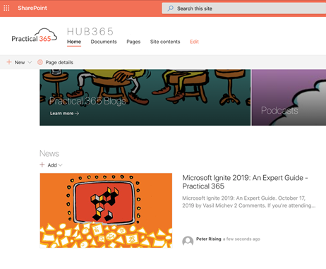 Creating a modern SharePoint Online Intranet &#8211; Part Three