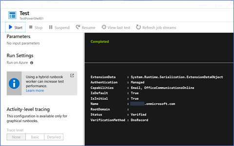 Azure Automation Test