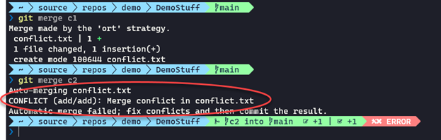 Git Merge Conflict