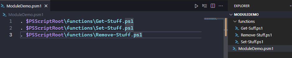 Figure 1: VS code snapshot