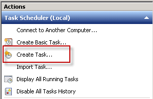 Create a new Scheduled Task